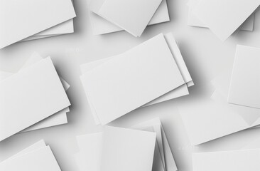 Fototapeta premium Grey textured business card mockup on a grey background. 85x55mm.
