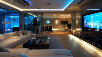 Hightech apartment with smart features