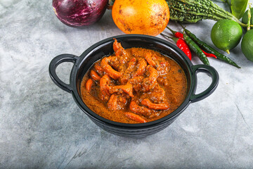 Indian cuisine - Masala with calamari