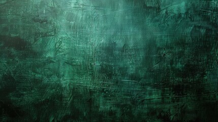 Fototapeta premium Grungy dark green canvas background or texture