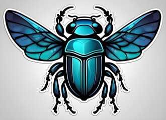 Fototapeta premium scarab generative ai