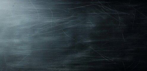 Blank Blackboard Chalkboard Texture Background with Dust and Scratches for Copy Space