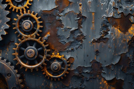 Rusty Gear Vector