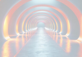 Obraz premium 未来的な3D抽象幾何学背景