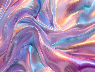 Obraz premium Iridescent Silk Fabric with Vibrant Colors