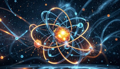 Dynamic orbiting electrons and nuclear physics, cosmic atomic particles and molecular research