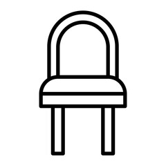 Chair Vector Line Icon