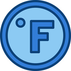 fahrenheit two tone icon