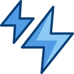 thunder two tone icon