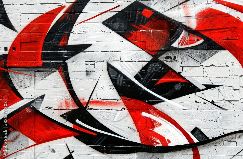 Poster a background image with elements of graffiti patterns. the concept of street art is presented in thi