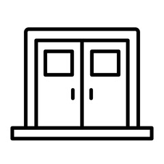 Door Vector Line Icon