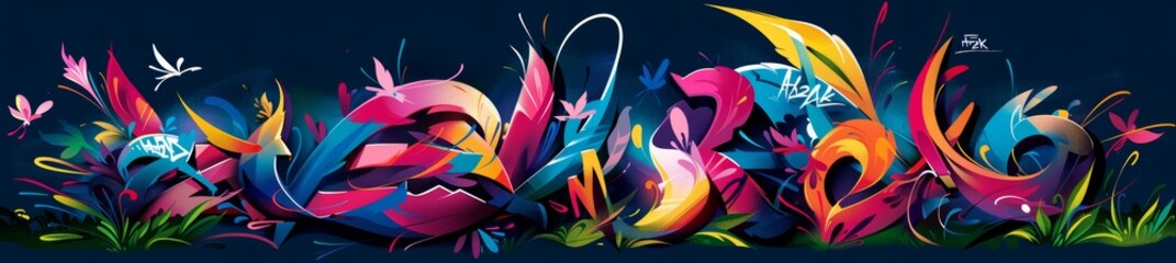 Graffiti drawing painted on old walls with aerosol paints. Background image about drawing graffiti and street art.