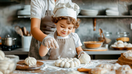 Generations in the Kitchen Joyful Baking Session with Elderly Women Man and a Young Child  Embracing Family Traditions and Creating Cherished Memories Through Cooking Together Brainstorming Magazine