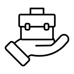 Hand Vector Line Icon