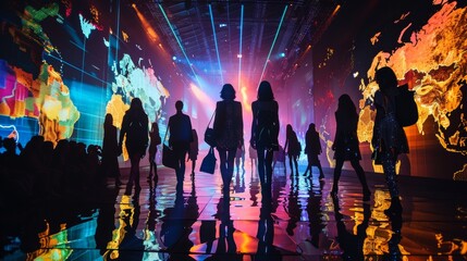 Global Glamour Runway Silhouettes and Designer Accessories at International Fashion Week Locations