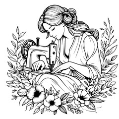 woman sewing v6