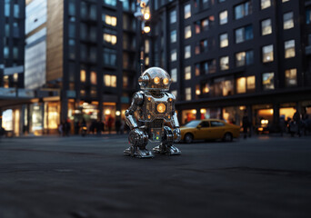 Robot with integrated sensors.