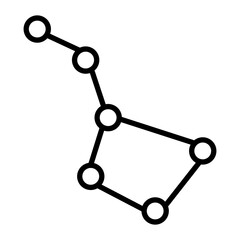 Ursa Minor Vector Line Icon