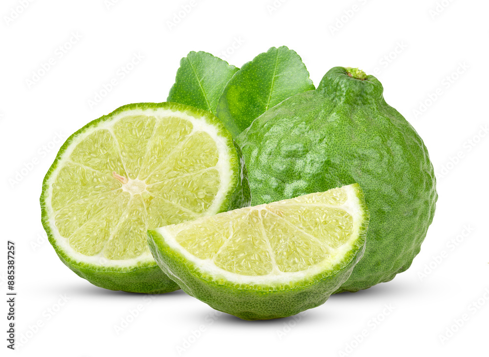 Sticker Half bergamot isolated on transparent png