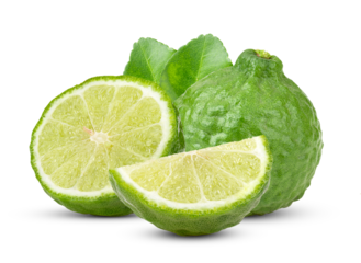 Half bergamot isolated on transparent png