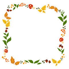 Doodle Frame With Fall Elements