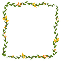 Fall Foliage Ornament Border