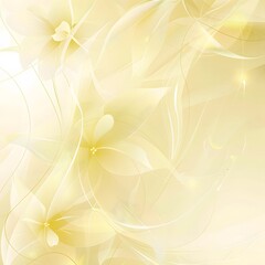 Abstract floral design with flowers in pink and yellow hues, featuring a light and colorful pattern, perfect for summer cards and invitations