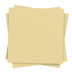 3D notepad. Sticky note. 3D illustration.