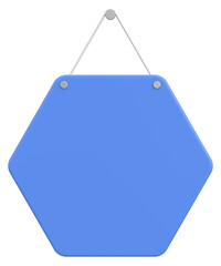 Empty Hanging Sign. 3D Illustration.