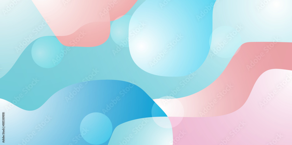 Aufkleber abstract colorful modern vector background with minimalist dynamic and smooth wave shapes abstract b