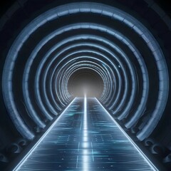 Obraz premium Futuristic Digital Pathway