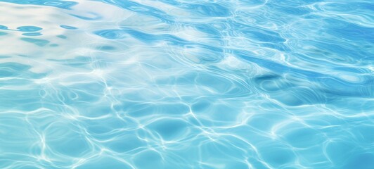 Obraz premium Abstract blue ripped swimming pool water background texture