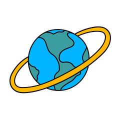 global business hand drawn color vector illustration