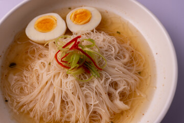 vermicelli soup with egg