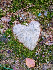 heart shaped stone