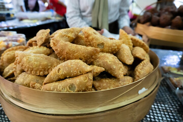 curry puff. Malaysian traditional snacks