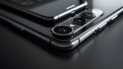 Close-Up of Modern Smartphones with Advanced Camera Systems