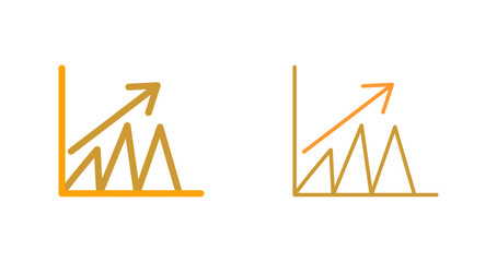 Trend in Graph Vector Icon