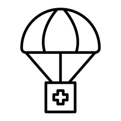 Airdrop Vector Line Icon