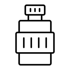 Bottle Vector Line Icon