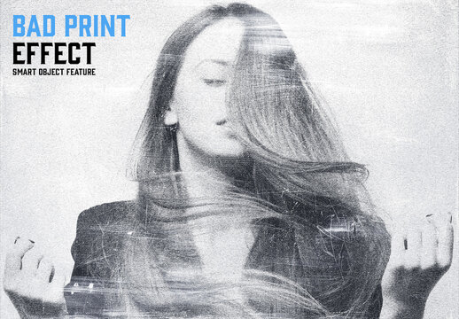 Bad Print Effect with Generative AI