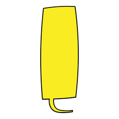 chat bubble hand drawn color vector illustration