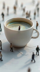 cup of coffee with milk