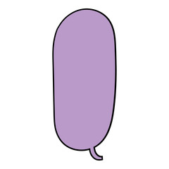 chat bubble hand drawn color vector illustration