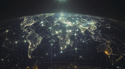 background network points Earth's surface wave background Abstract digital wave background information technology background The background is the background. gradient wave digital wave ban