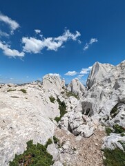 Mountain landscape at Velebit, Croatia 