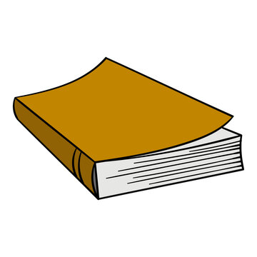 recommend clip art: book hand drawn color vector illustration