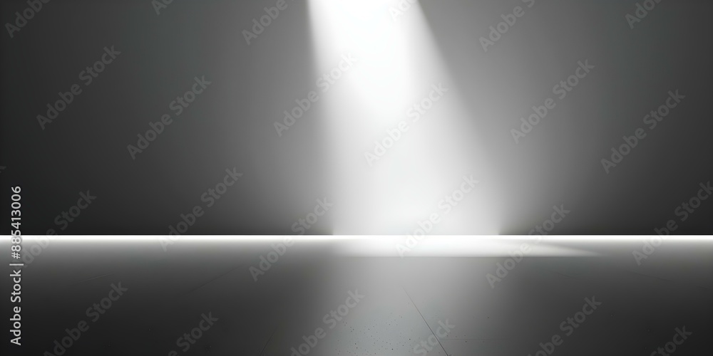 Poster ideal gray gradient background with white light for product display or design. concept product photo