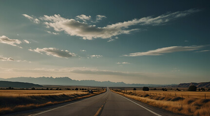 Fototapeta premium On the road, generative.ai 