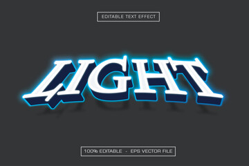 Vector Light Editable Text Effects
